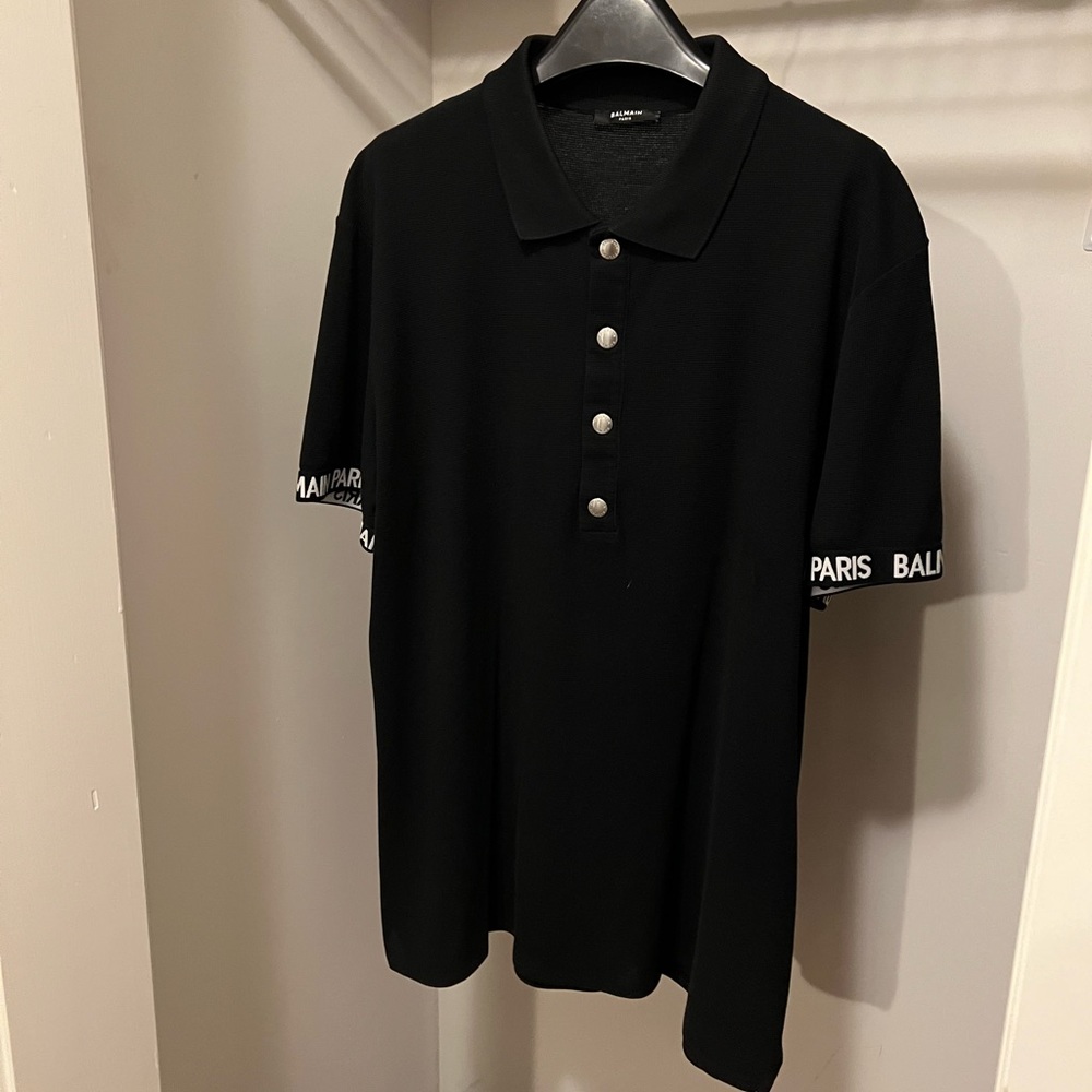 Mens BALMAIN polo size large
